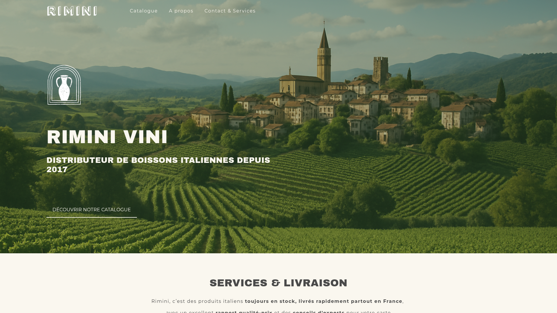 Aperçu du site Rimini Vini